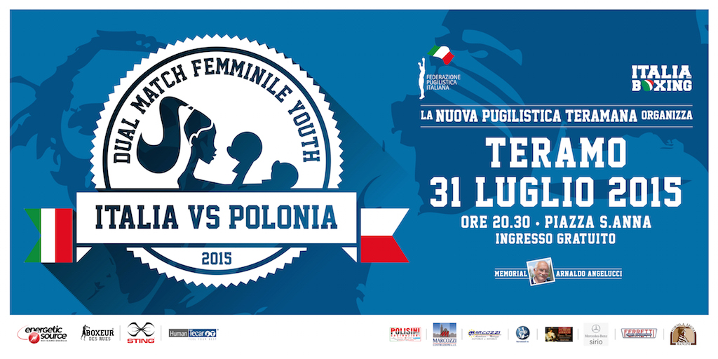#ItaBoxing #noisiamoenergia Naz. Femm. Youth - il 31 Luglio a Teramo Dual Match Italia vs Polonia
