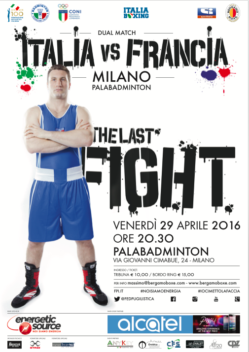 Venerdì 29 Aprile PalaBadminton Milano Italia vs Francia - Cammarelle Last Fight #ItaBoxing #NoiSiamoEnergia 