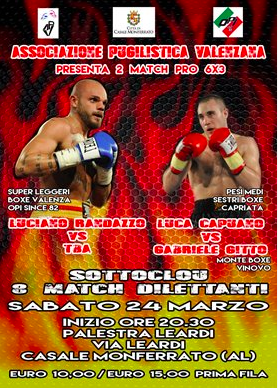 Sabato 24 Marzo a CasalMonferrato il ritorno sul ring di Luciano Randazzo 