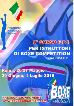 Programma Primo Modulo 9° corso Istruttore Boxe Competition - Roma 26-27 Maggio pv #GymBoxe