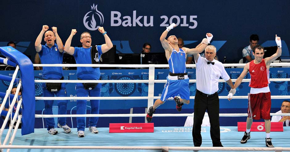 #Baku2015 #Noisiamoenergia #iocimettolafaccia - Dopo Manfredonia anche Mangiacapre, Alberti e Picardi volano in semifinale