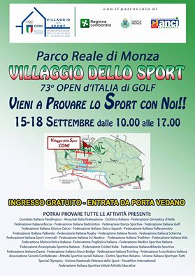 VILLAGGIO DELLO SPORT CONI - 73° Open d'Italia FPI presente a Monza con CR Lombardia, Guest Star Roby Cammarelle