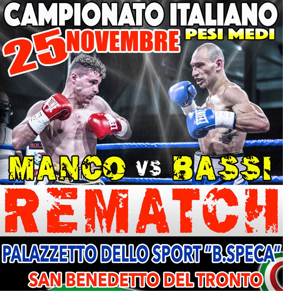 CAMPIONATO ITALIANO PESI MEDI MANCO batte Bassi e si Conferma Campione #ProBoxing
