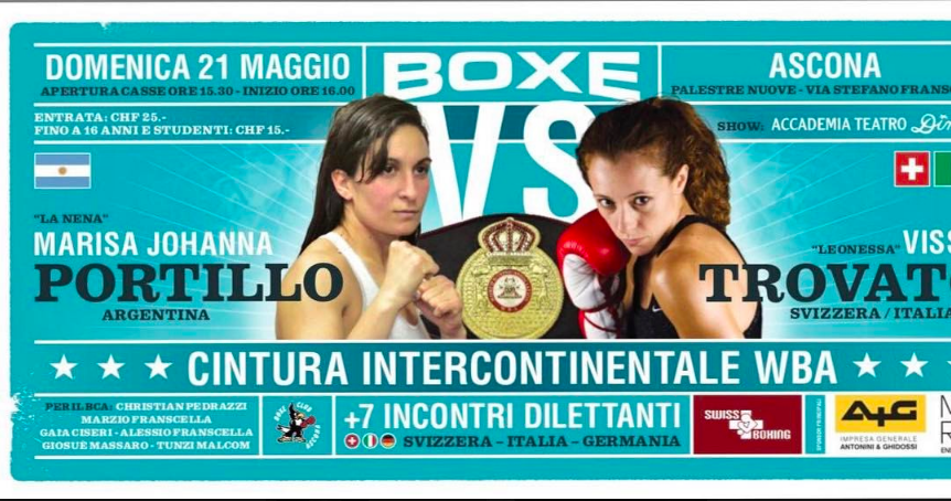 Il 21 maggio ad Ascona Vissia Trovato vs Portillo per Titolo Intercontinentale WBA Piuma #ProBoxing