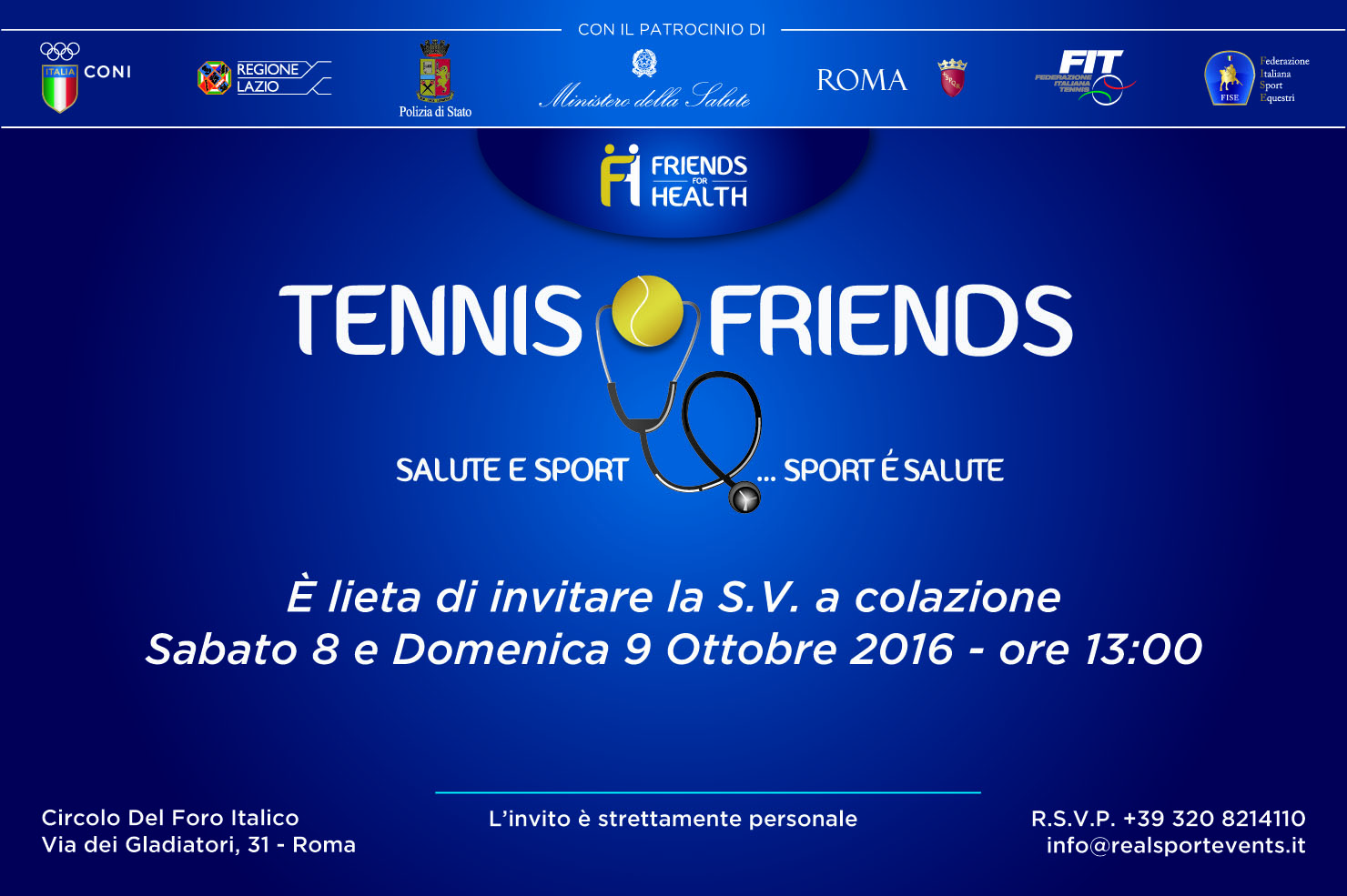 Tennis & Friends Roma 8-9 Ottobre: Vianello tra le Guest Star #ItaBoxing