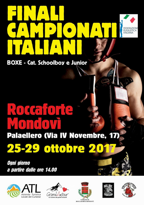 A Roccaforte Mondovì dal 25 al 29 ottobre le fasi finali dei Campionati Italiani SchoolBoy Junior 2017 #School17 #Jun17