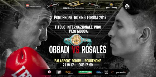 Il 21 Ottobre a Pordenone Grandissima Serata di Boxe: Obbadi per l'Int. WBC Mosca e due Titoli Italiani: Evento che segna il ritorno della Boxe su RaiSport #ProBoxing