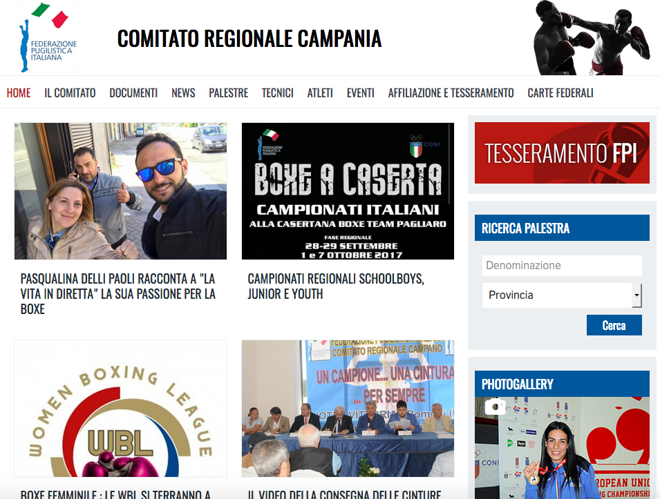 Online il Sito del CR FPI Campania 