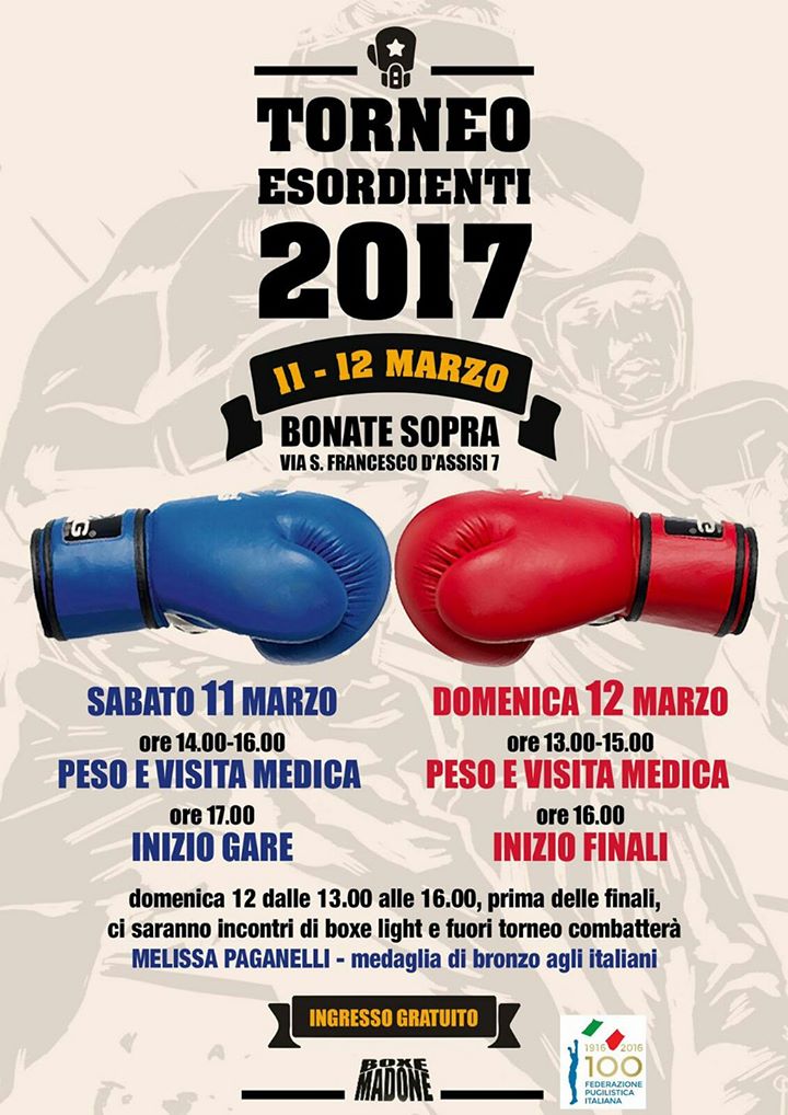 11-12 marzo a Bonate Sopra il Torneo Esordienti del CR FPI Lombardia #Esordienti2017