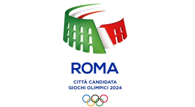 Ecco il Logo della Cadidatura di  Roma per le Olimpiadi 2024. Cerimonia al PalaTiziano presenti Russo e benvenuti #WeWantRoma 