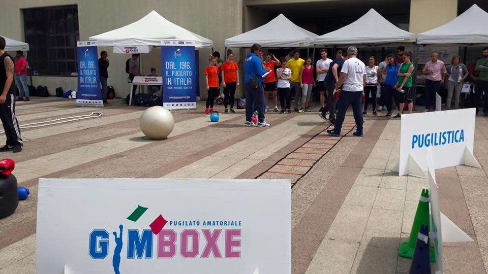 Molti Amatori nell'Area Gym Boxe FPI all'Interno della manifestazione Festa dello Sport di Tor Vergata #GymBoxe