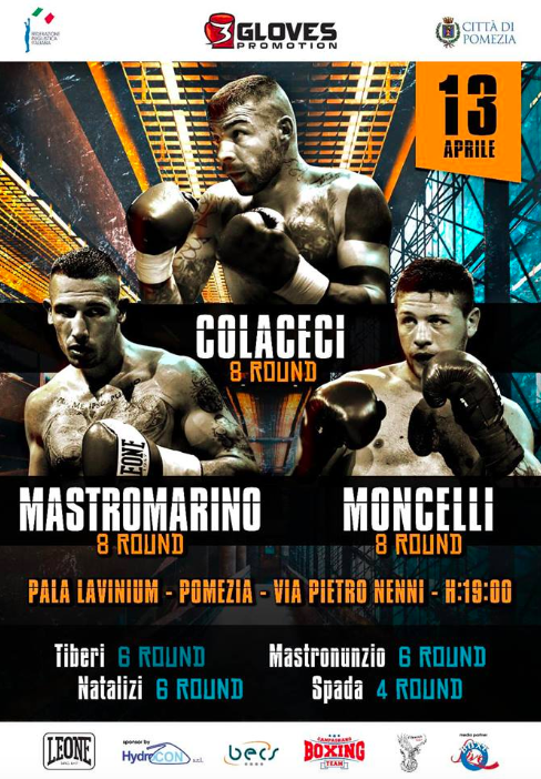 Sabato 13 Aprile a Pomezia una grande serata di Boxe Pro #ProBoxing