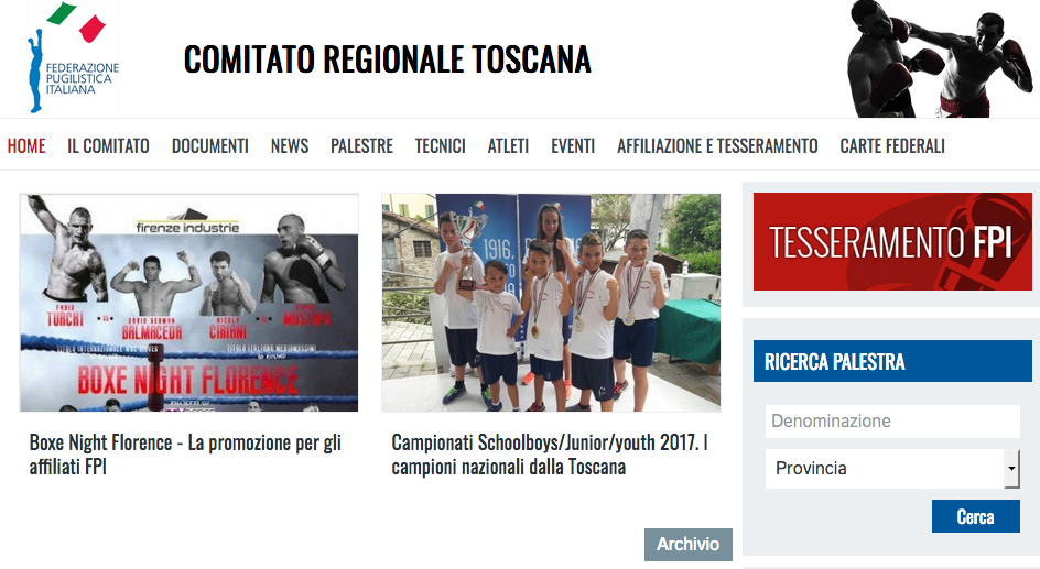 Online il Sito del CR FPI Toscana