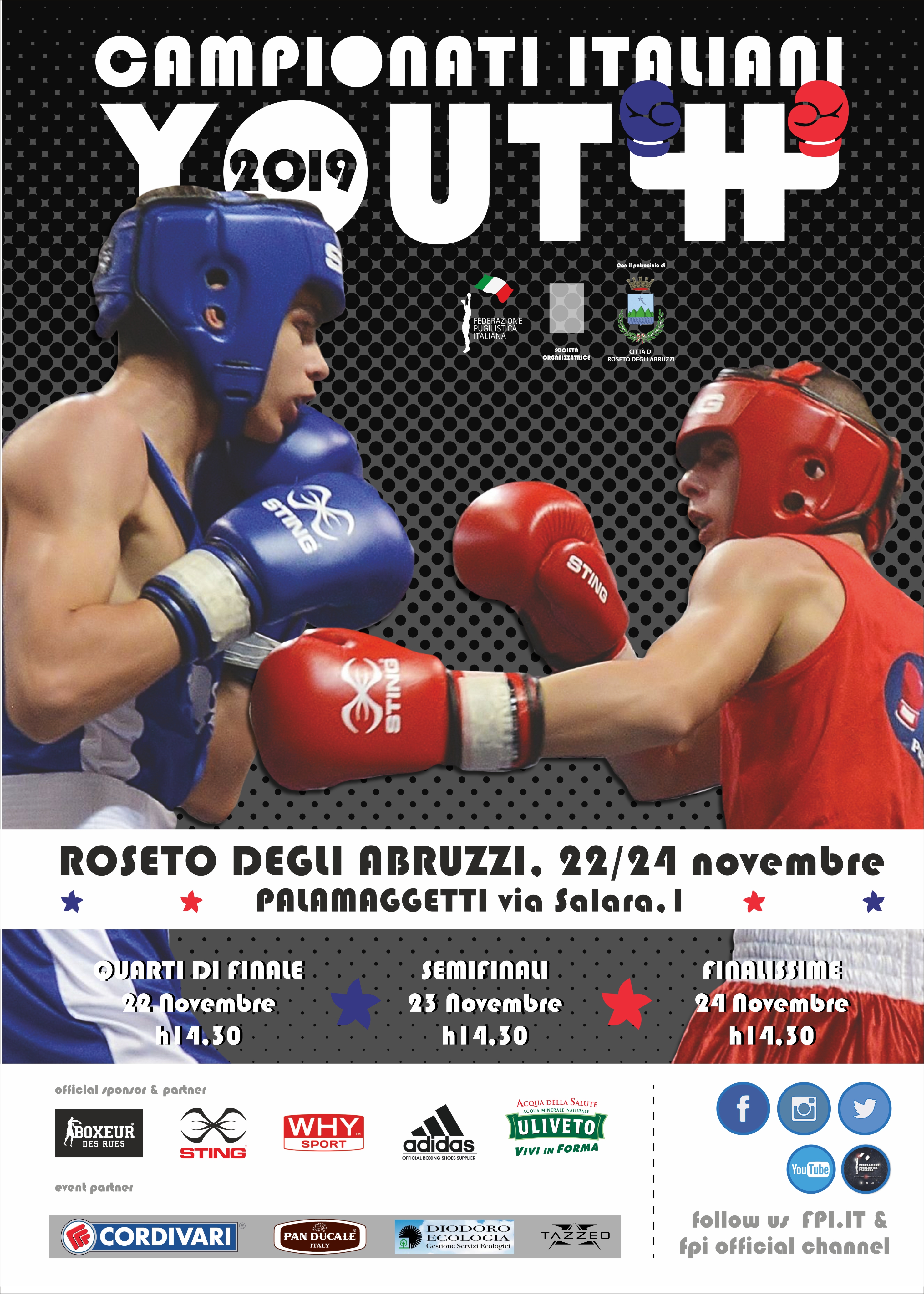 Campionati Italiani Youth 2019: Le Finali a Roseto degli Abruzzi 22-24 Novembre - INFOLIVESTREAMING  