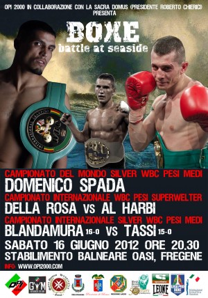 Nella grande serata di Boxe a Fregene vincono sia Spada che Della Rosa