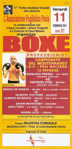 CAMPIONATO DEL MEDITERRANEO IBF WELTER FREZZA vs FINZI