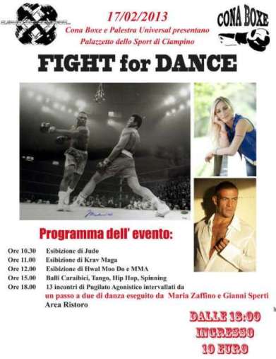 Domenica Fight for Dance a Ciampino