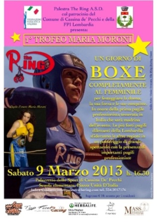 Il 9 marzo a Cernusco boxe al femminile