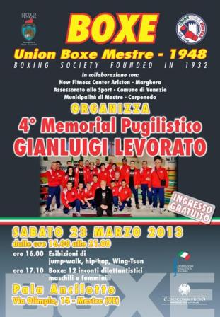 4° Memorial Pugilistico Gianluigi Levorato