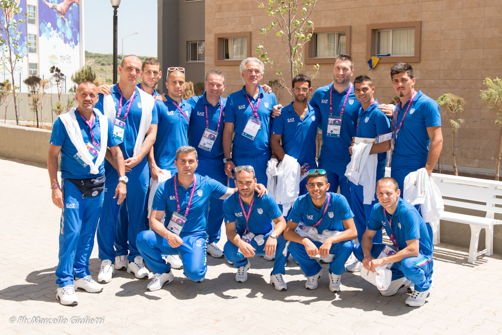 XVII Edizione Giochi del Mediterraneo - Mersin 2013: La Delegazione FPI al completo presente alla Cerimonia dell'AlzaBandiera