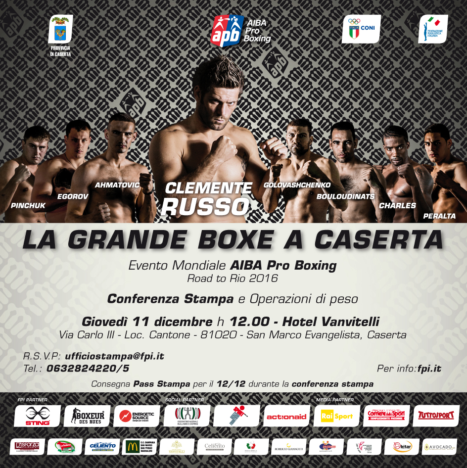#APBCaserta - Giovedì 11 Dicembre H 12 presso Hotel Vanvitelli la Conferenza Stampa di presentazione dell'evento di venerdì 12