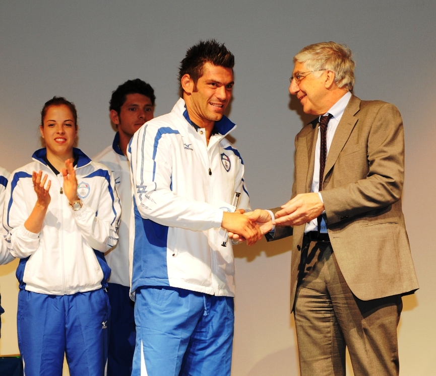 Presentazione atleti Olimpici Fiamme Azzurre: Presenti Russo e Mangiacapre