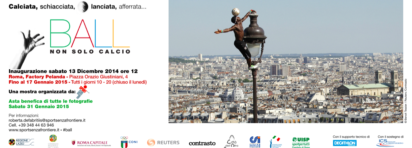 sabato 13 Dicembre 2014 a Roma, presso la Pelanda (Macro Testaccio) nella Factory la mostra Ball. Non solo calcio