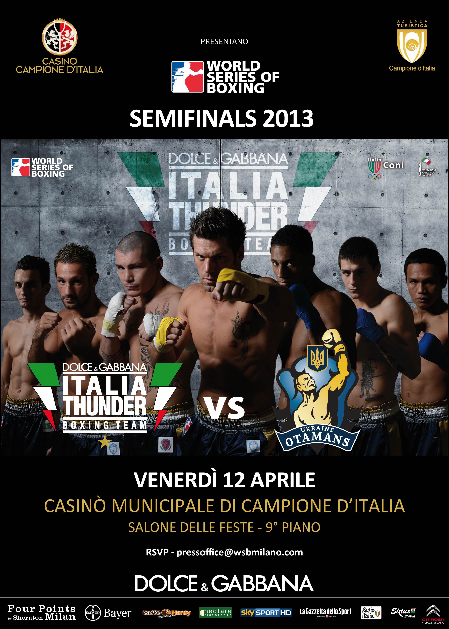 WSB 2012/13: Italia Thunder vince l'andata delle semifinali per 4-1