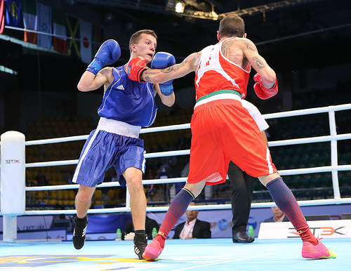 XVII AIBA World Boxing Champs Almaty 2013 - Day 7: Avanzano Valentino, Fiori e Mangiacapre