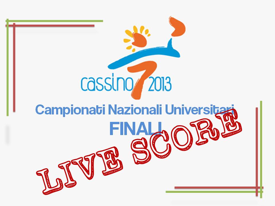 Rivivi le emozioni del LiveScore Round to Round delle Finali dei Campionati Universitari 2013