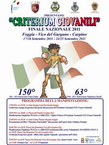 FASE FINALE ATTIVITA' GIOVANILE (Vico del Gargano) - Le presentazioni ufficiali al CONI di Foggia.