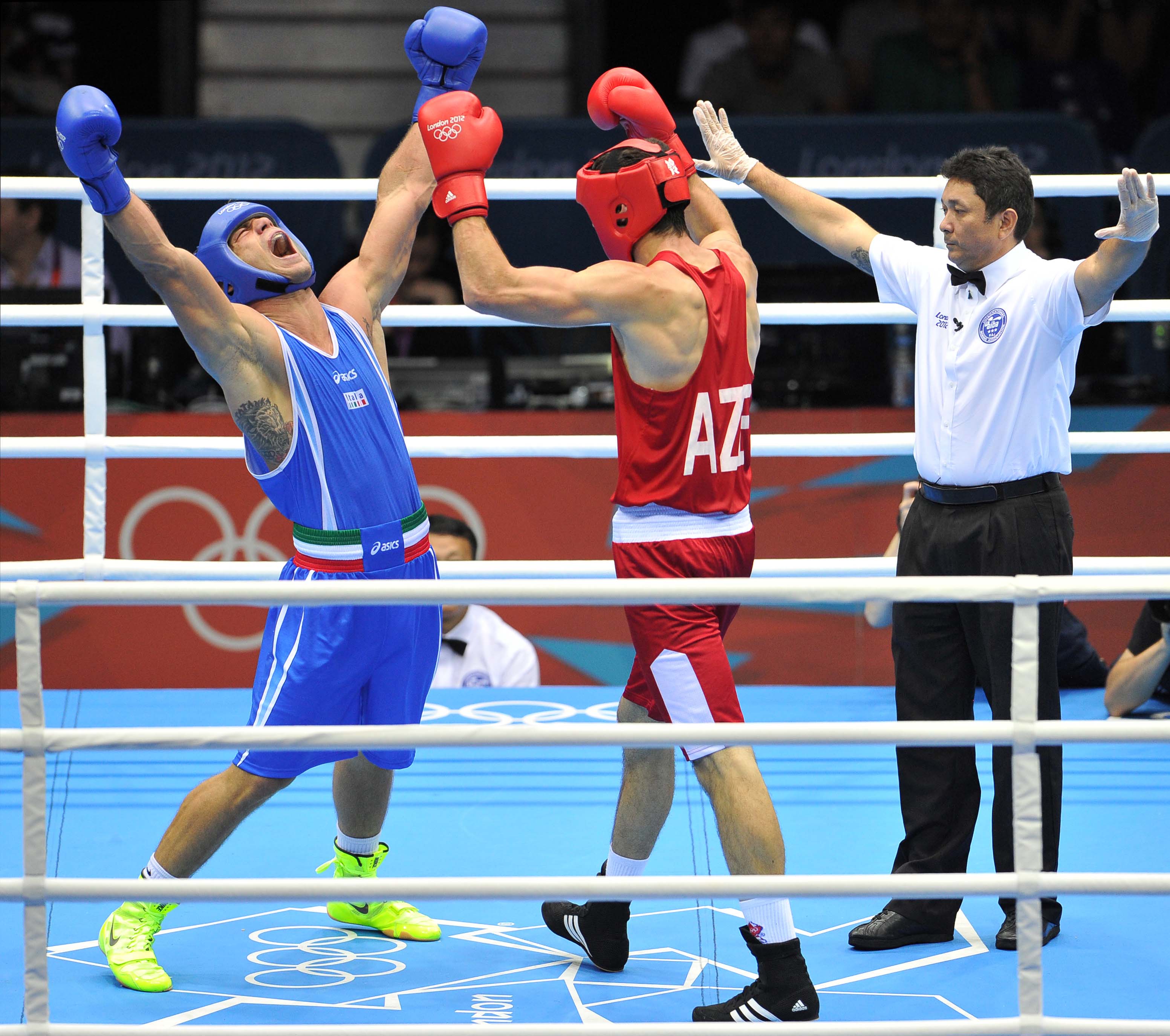 Nei 91 Kg. Clemente Russo è in Finale. Match da brivido contro Mammadov. Stasera Cammarelle.