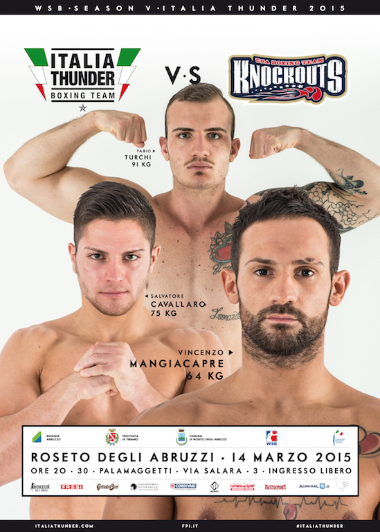 #WSBV Day 9 @ItaliaThunder vs @USAKnockouts Official Poster - RosetoDegliAbruzzi Sat 14th March 8.30 pm 