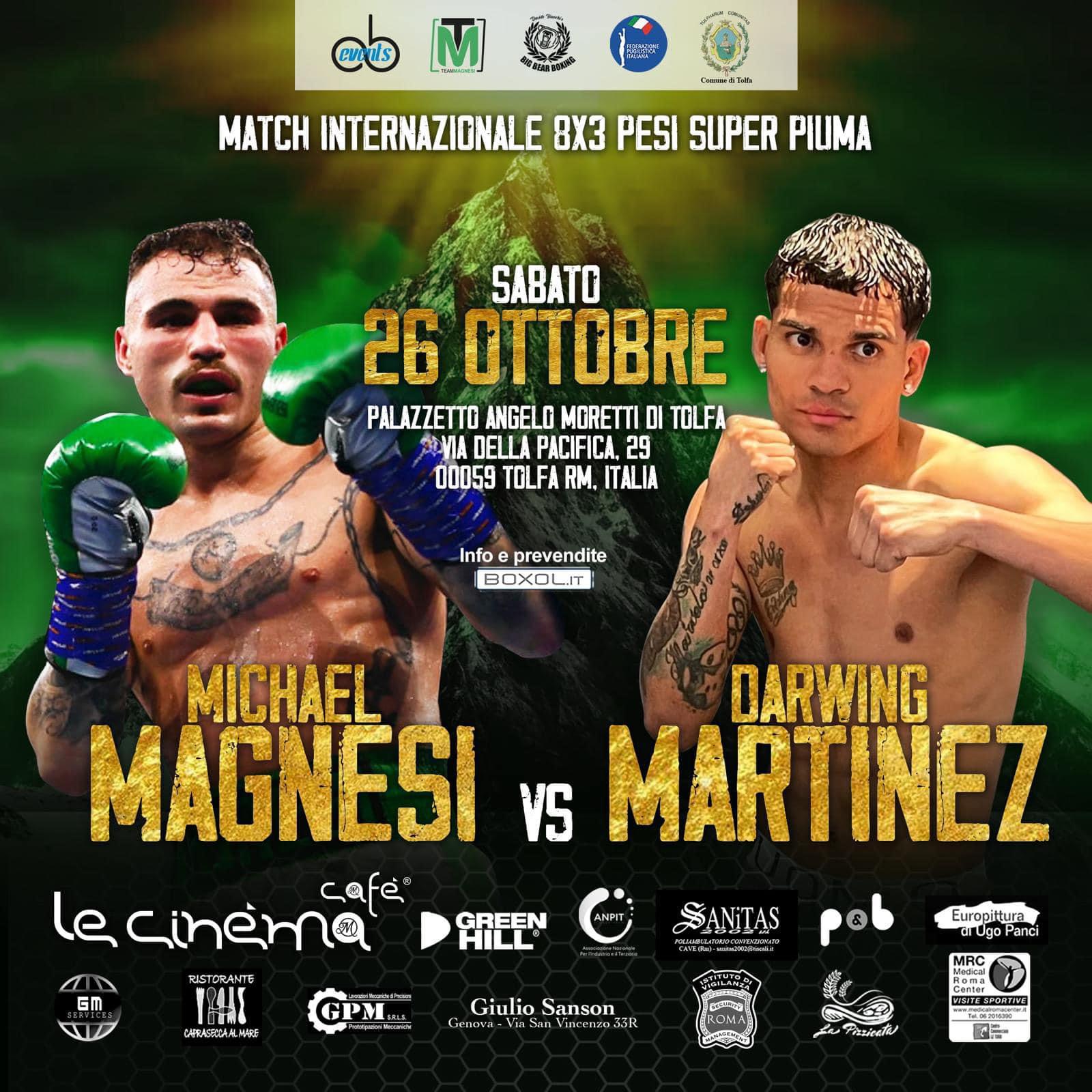 Il 26 ottobre a Tolfa il gran rientro sul ring di Michael Magnesi 