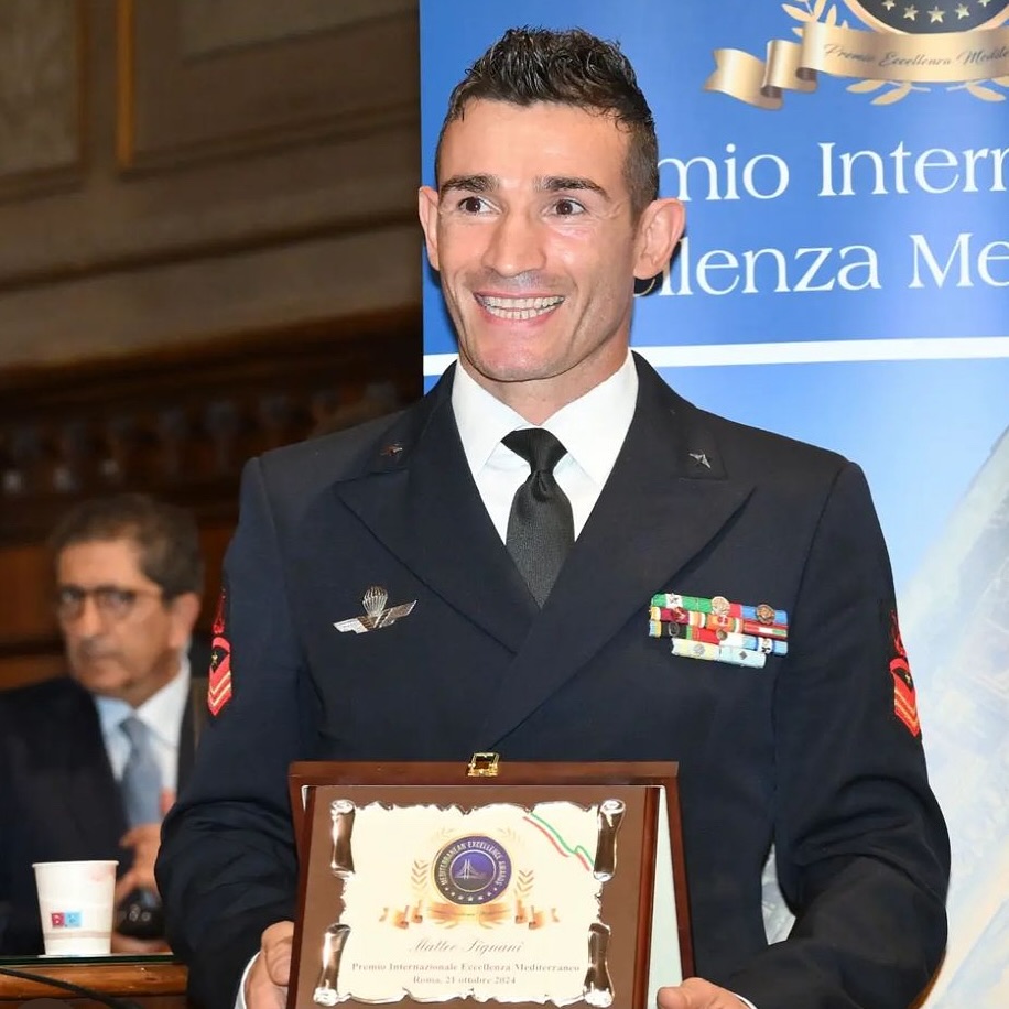 Premio Internazionale Eccellenza Mediterraneo 2024 al Campionissimo Matteo Signani 