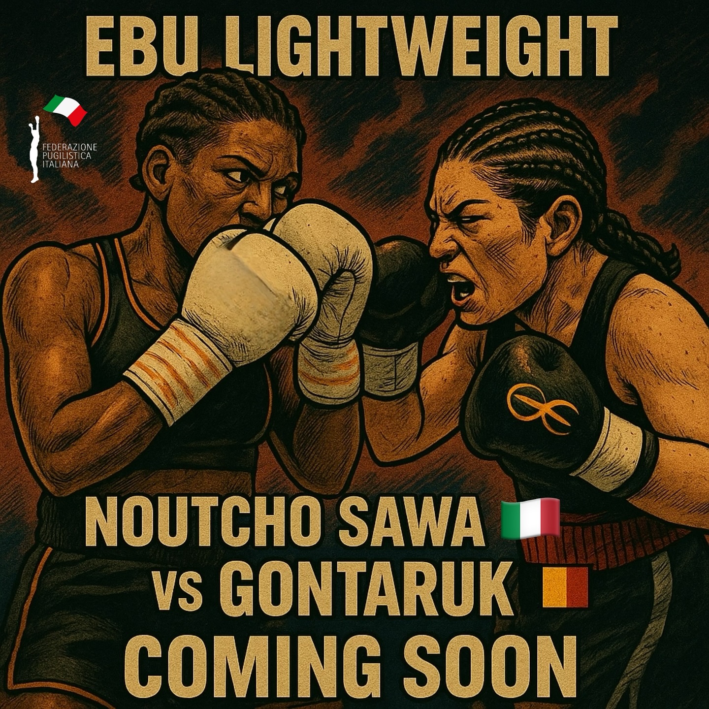 Titolo EBU Pesi leggeri - LA BELGA GONTARUK SFIDANTE DELLA NOSTRA NOUTCHO SAWA 