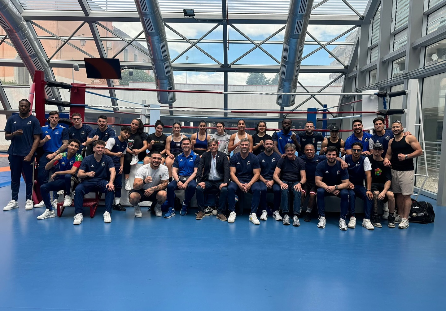 Azzurri e Azzurre Elite a lavoro in quel di Caserta - OGGI VISITA DEL VICE PRESIDENTE FPI AFRICANO E DEL DS ITABOXING ZURLO