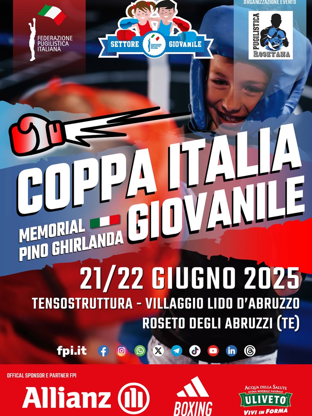 Coppa Italia Giovanile 2025 - Domani 21 Giugno il via a Roseto degli Abruzzi