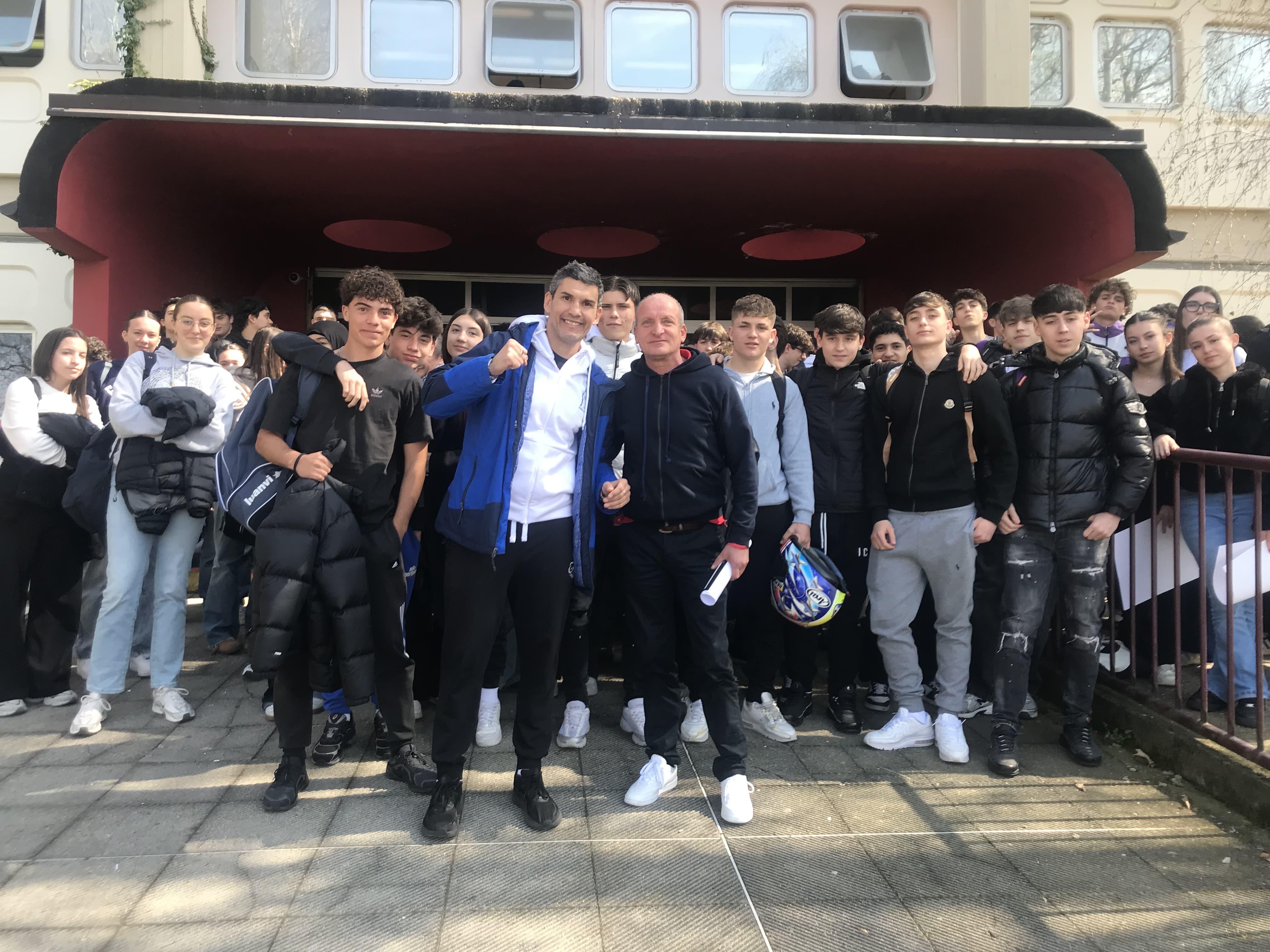 Il Campione Ambassador FPI Emanuele Blandamura incontra gli Studenti di Caluso (TO)