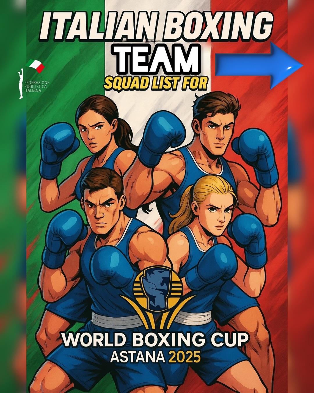 World Boxing Cup Astana 2025 - GLI AZZURRI E AZZURRE DEL DT GIOVANNI DE CAROLIS 
