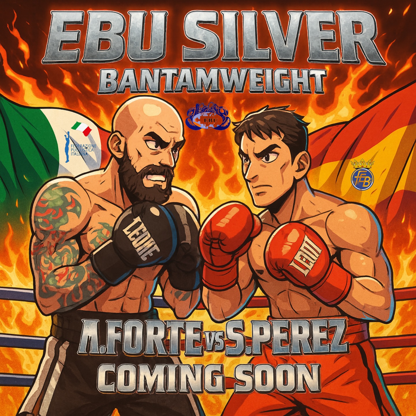EBU SILVER PESI GALLO - SFIDA TRA MAURO FORTE E SEBASTIAN PEREZ 