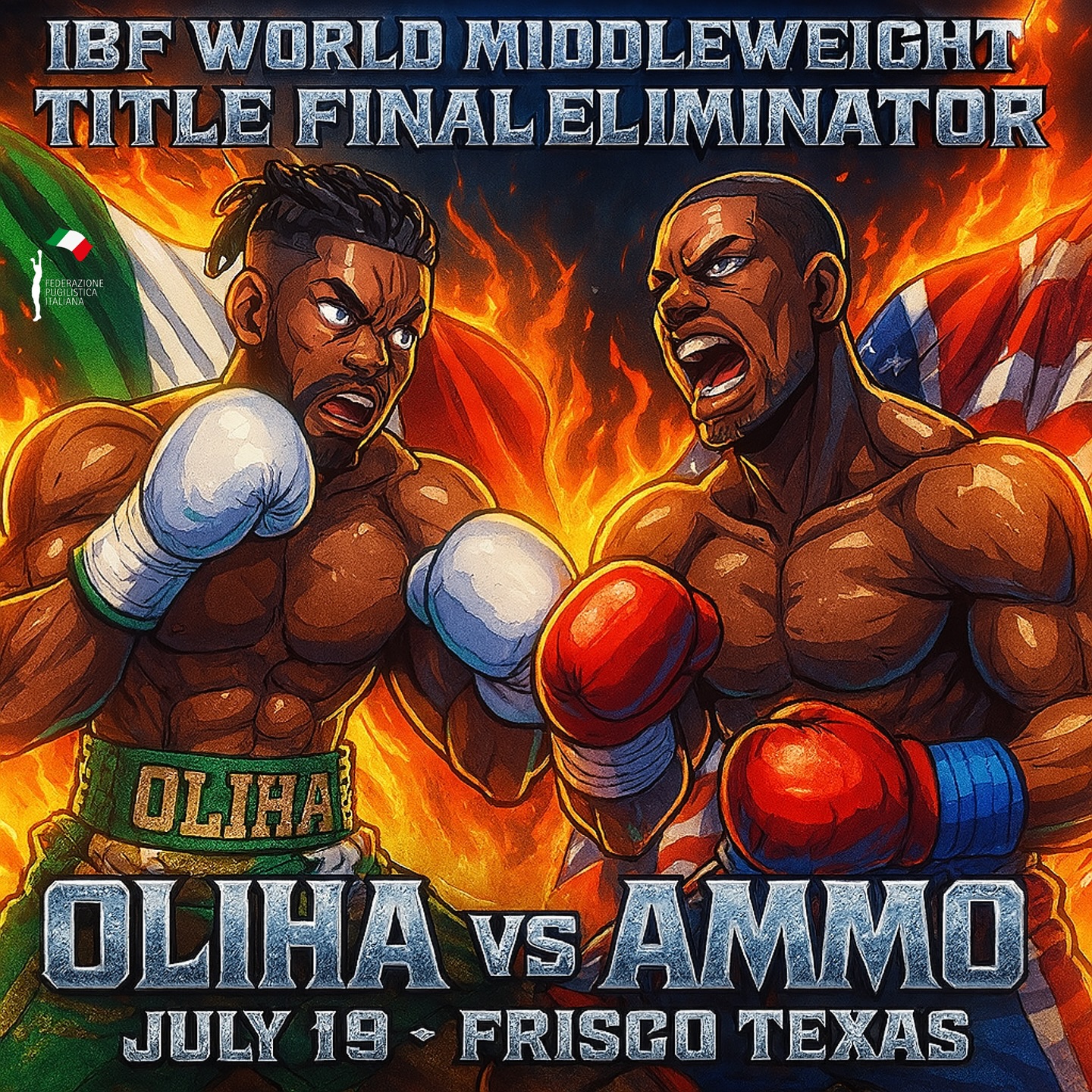 UNA SETTIMANA ALLA SEMIFINALE MONDIALE MEDI IBF ETINOSA OLIHA VS AMMO WILLIAMS 