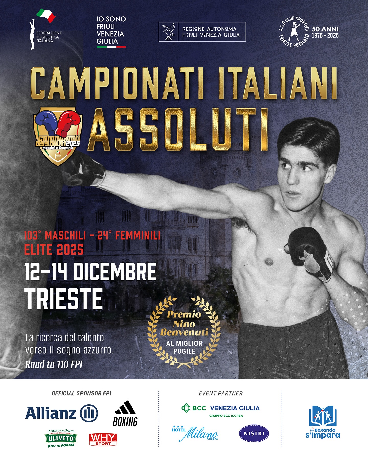 A TRIESTE LA FASE FINALE DEI CAMPIONATI ITALIANI ELITE M/F 2025 