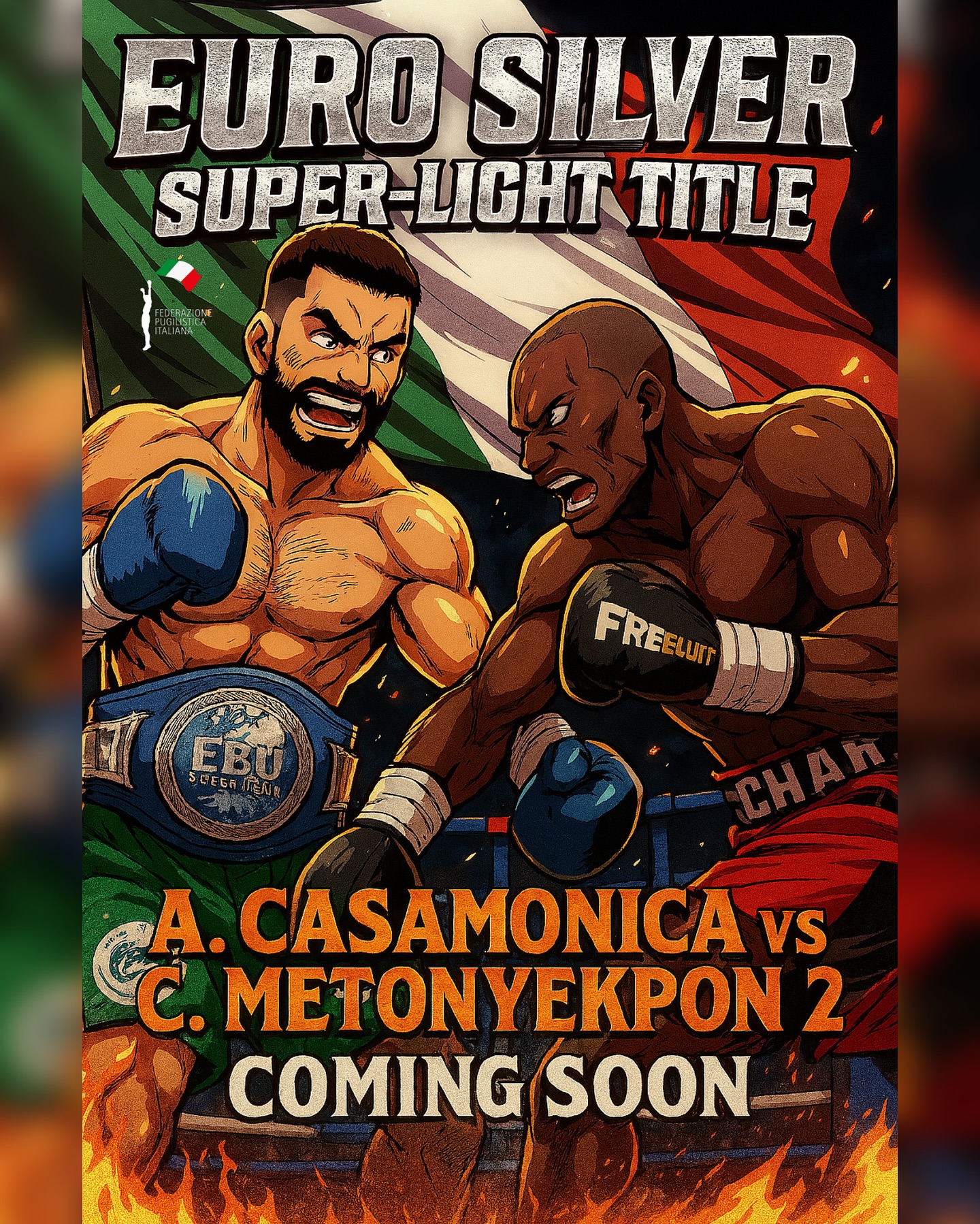EBU SILVER SUPERLEGGERI - SARA' NUOVA SFIDA TRA CASAMONICA E METONYEKPON 