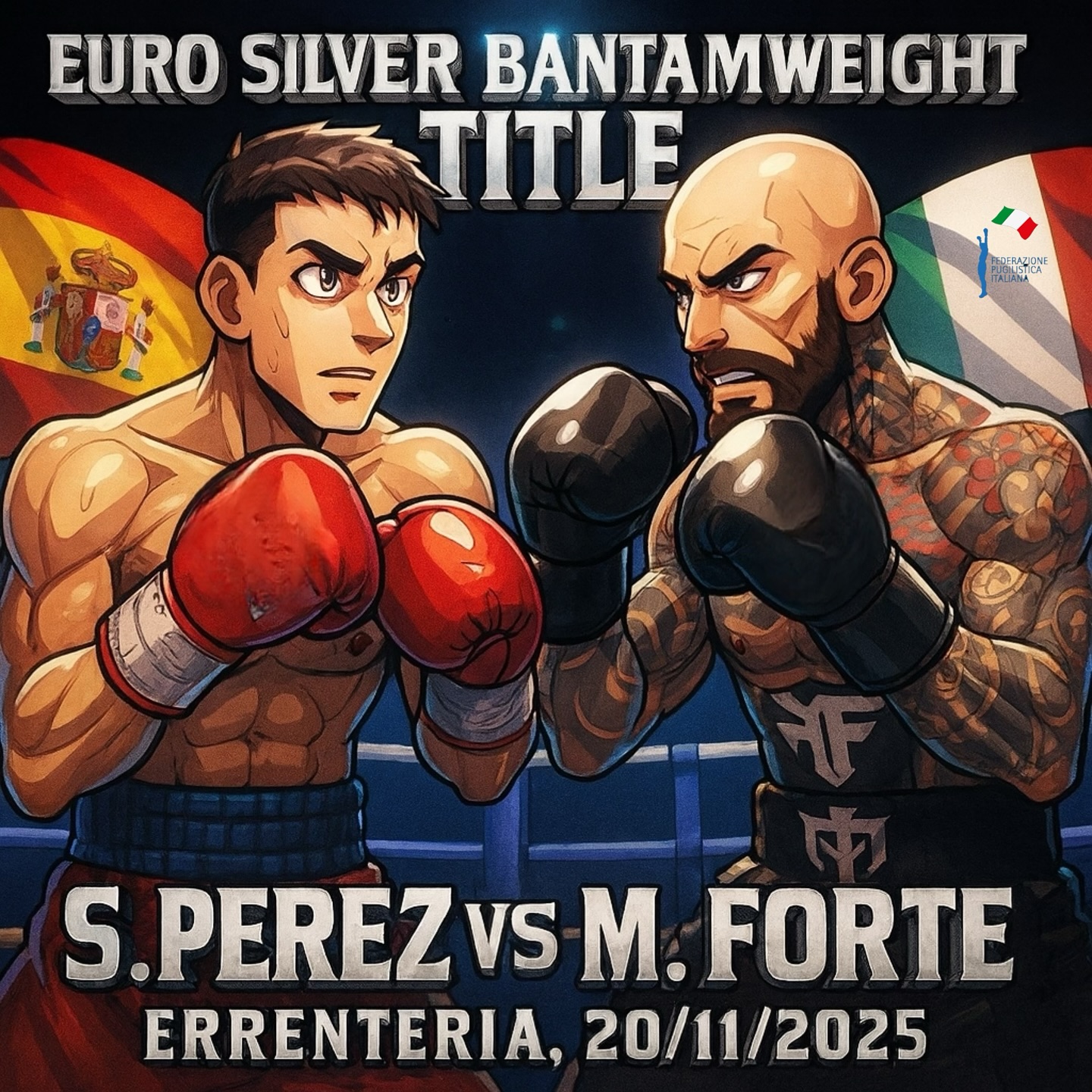 EBU SILVER PESI GALLO - IL 20/11 PV A ERRENTERIA (SPAGNA) LA SFIDA TRA MAURO FORTE E SEBASTIAN PEREZ 