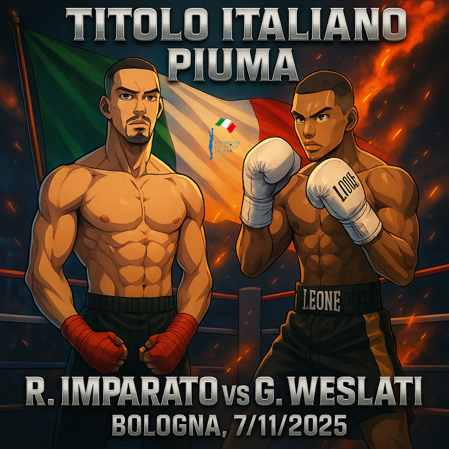 TITOLO ITALIANO PIUMA - IL 7/11 A BOLOGNA SFIDA IMPARATO VS WESLATI 