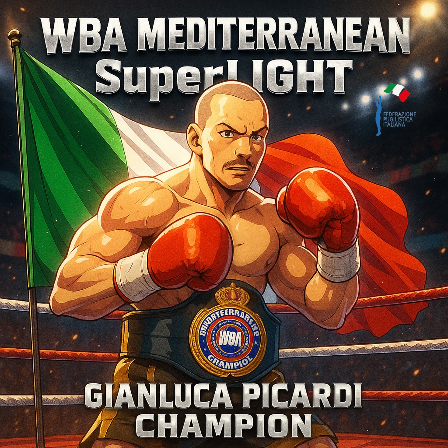 Titolo Mediterraneo WBA Superleggeri - GIANLUCA PICARDI CAMPIONE 