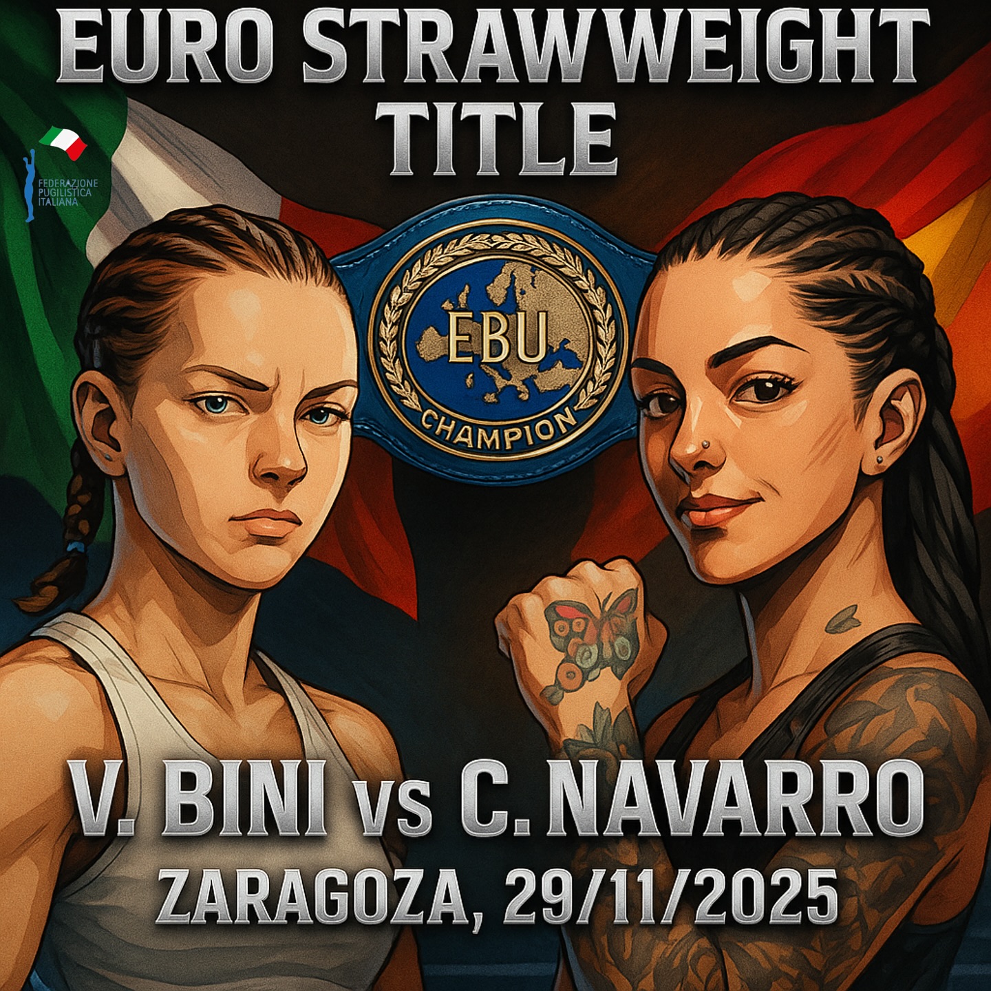 Titolo Europeo Paglia - Il 29 Novembre pv a Saragozza la sfida Parigi Bini vs Navarro