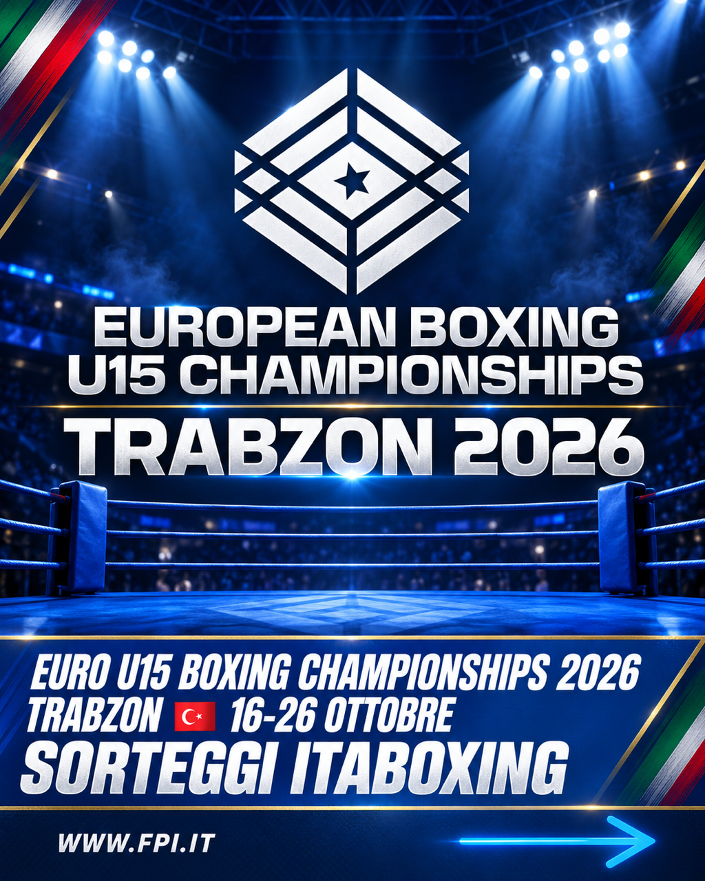Euro U15 Boxing Championships M/F TRebisonda 2026 - I SORTEGGI ITABOXING 