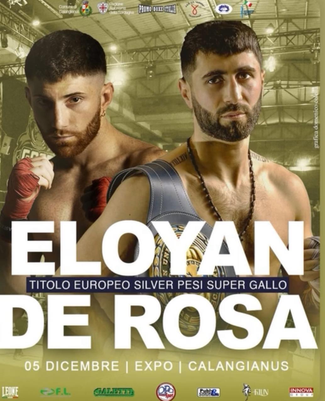 EBU SILVER SUPERGALLO - IL PROSSIMO 5 DICEMBRE A CALANGIANUS DE ROSA VS ELOYAN 